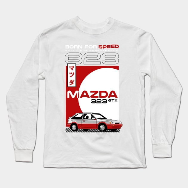 Mazda 323 GTX Long Sleeve T-Shirt by Harrisaputra